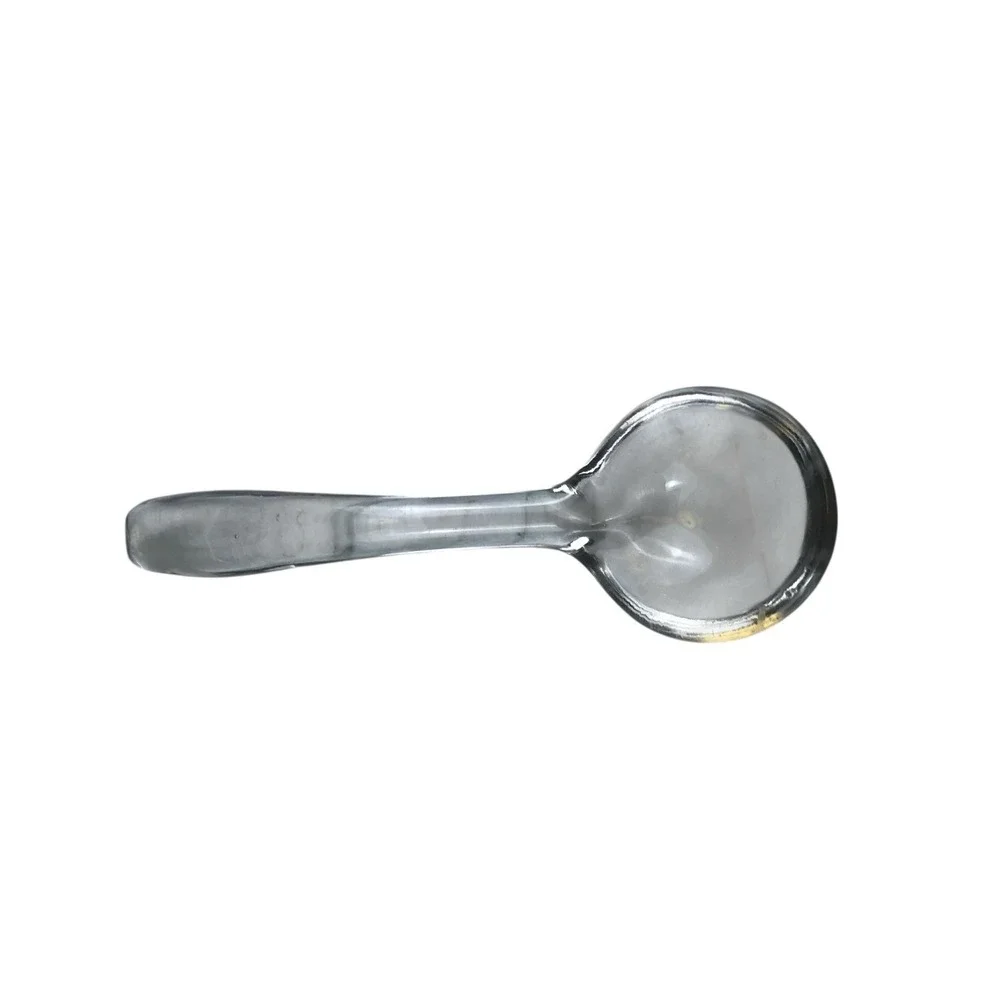 Vintage Clear Glass‎ 5 1/4” Relish/Condiment Ladle/Spoon Unbranded